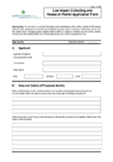 Low Impact Collecting and  Research Permit Application Form preview