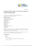 Confirmed Public minutes of the Council meeting on Tuesday 31 October 2023 preview