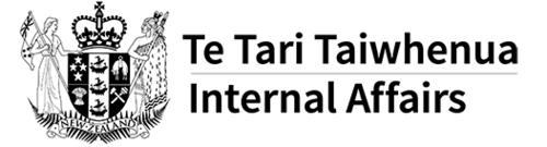 Logo of Te Tari Taiwhenua | Internal Affairs